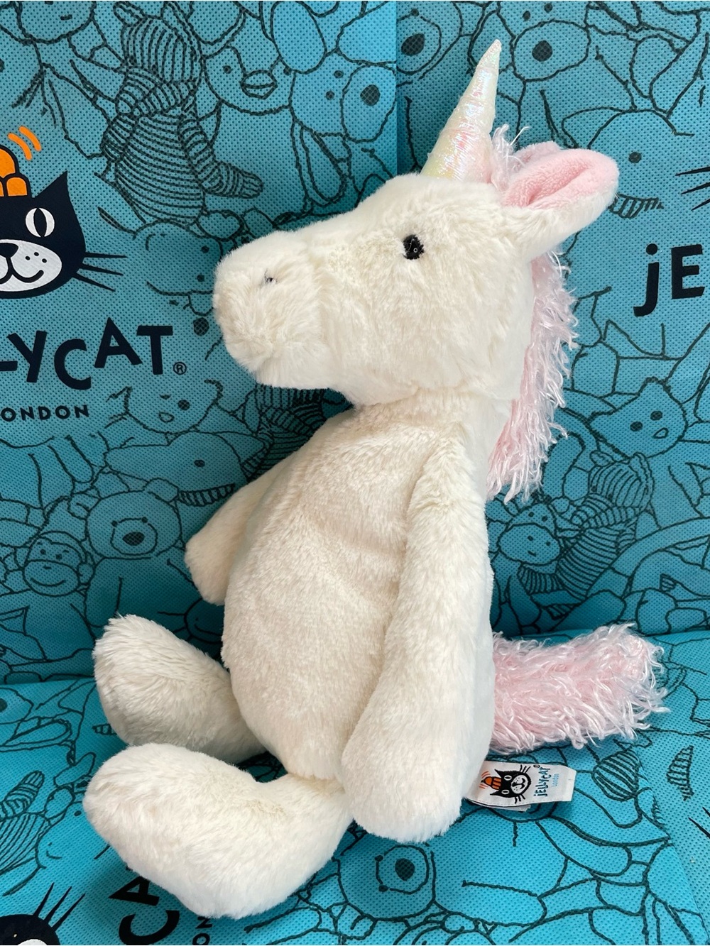 Jellycat Bashful Unicorn Stuffed Animal Medium 12” Plush